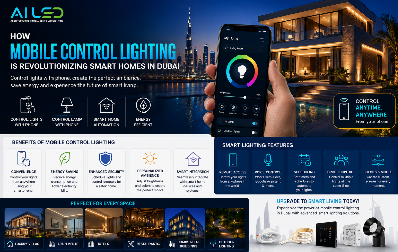 Mobile Control Lighting in Dubai